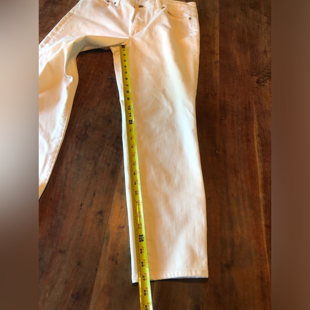 Talbots White Jeans Straight Leg  Classic Denim Design - Picture 10 of 12